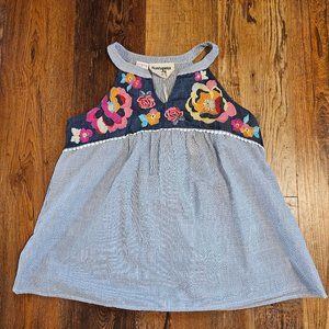 Savanna Jane Embroidered Tank Top NWT